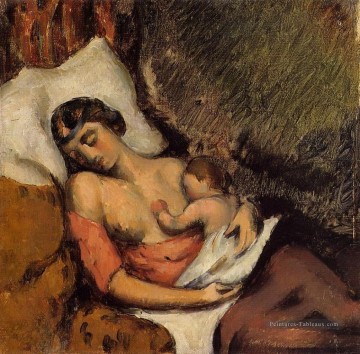 Paul Cézanne œuvres - Hortense Allaitement au sein Paul Paul Cézanne